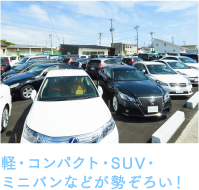 軽・コンパクト・SUV・ミニバンなどが勢ぞろい！